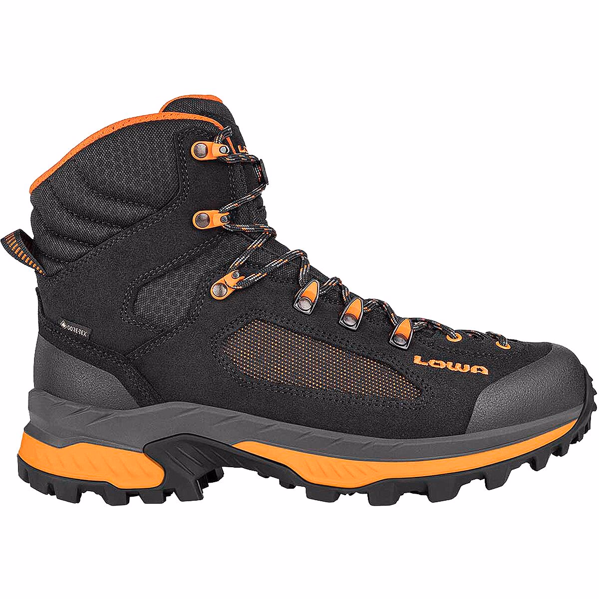 Lowa Men's Corvara GTX Mid Hiking Boots Black/Orange