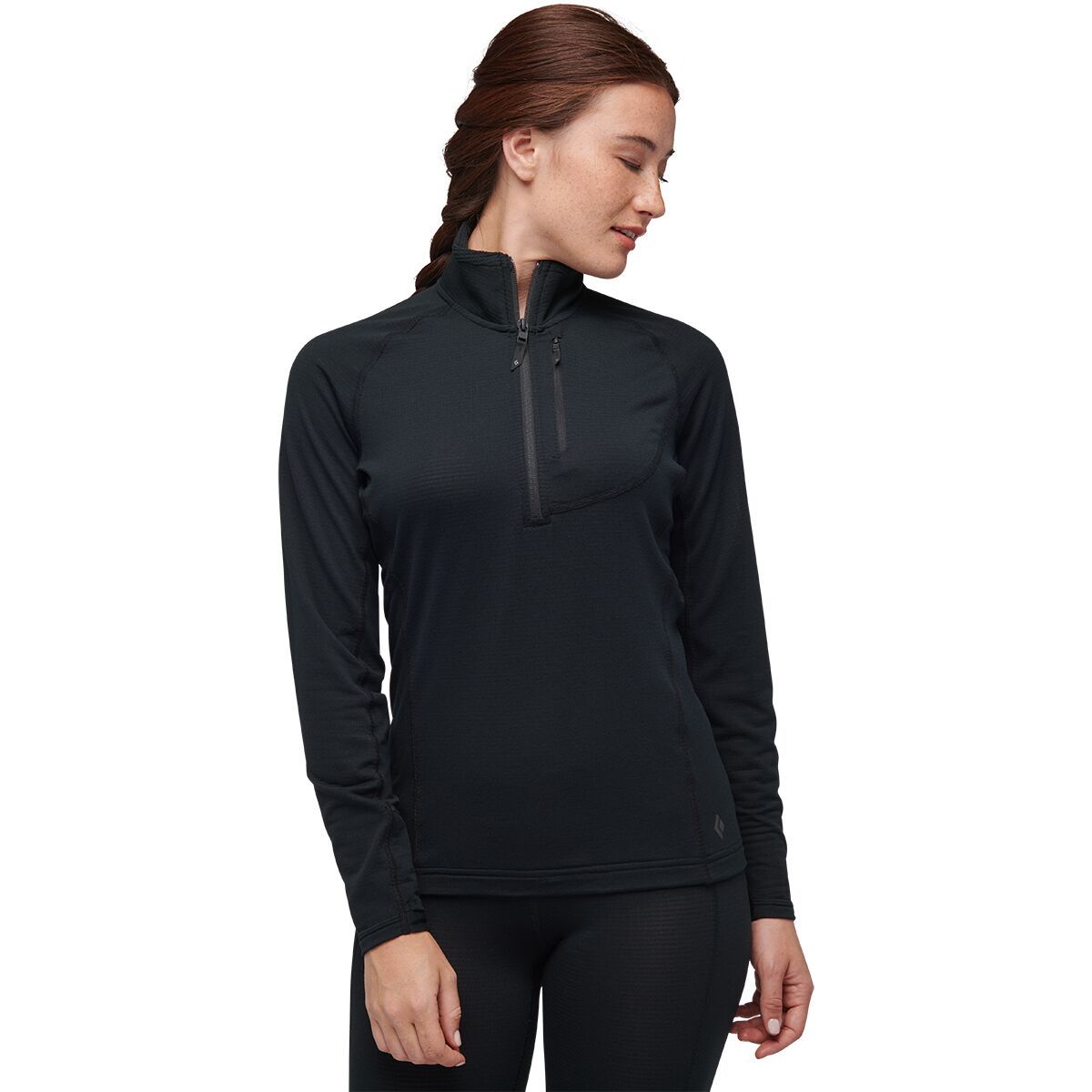 Black Diamond Coefficient LT 1/4-Zip Pullover - Women's  in Black