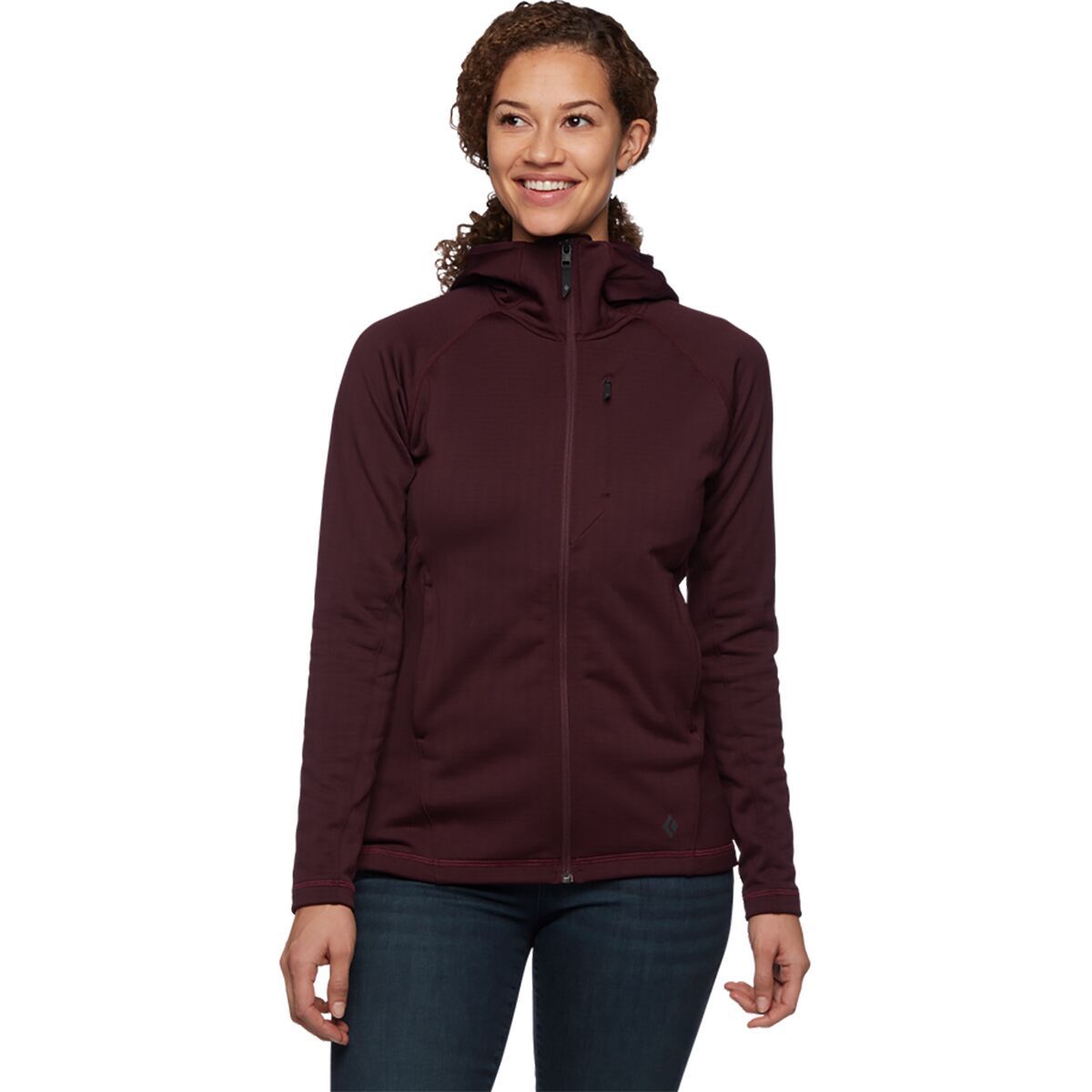 Black Diamond Women's Factor Hoody in Bordeaux