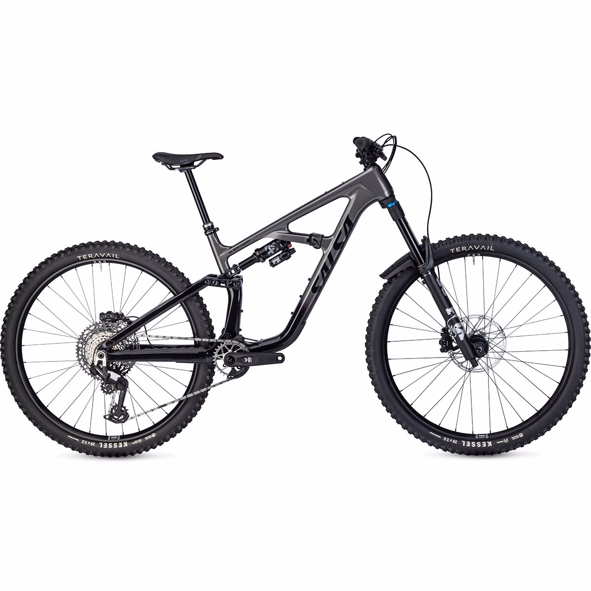Salsa Blackthorn 145 C Eagle 90 Mountain Bike Black/Graphite Gray