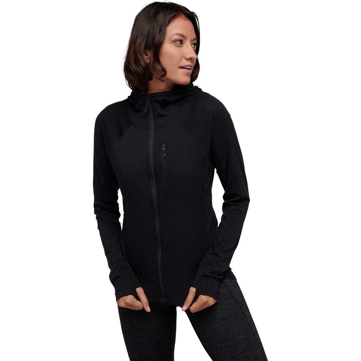 Black Diamond Coefficient LT Hybrid Hoodie - Women's in Black