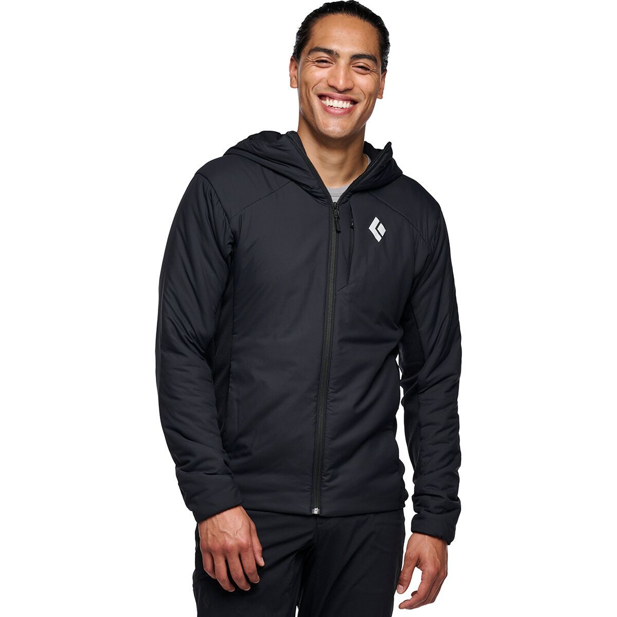 Black Diamond First Light Hybrid Hooded Jacket - Men's  in Black
