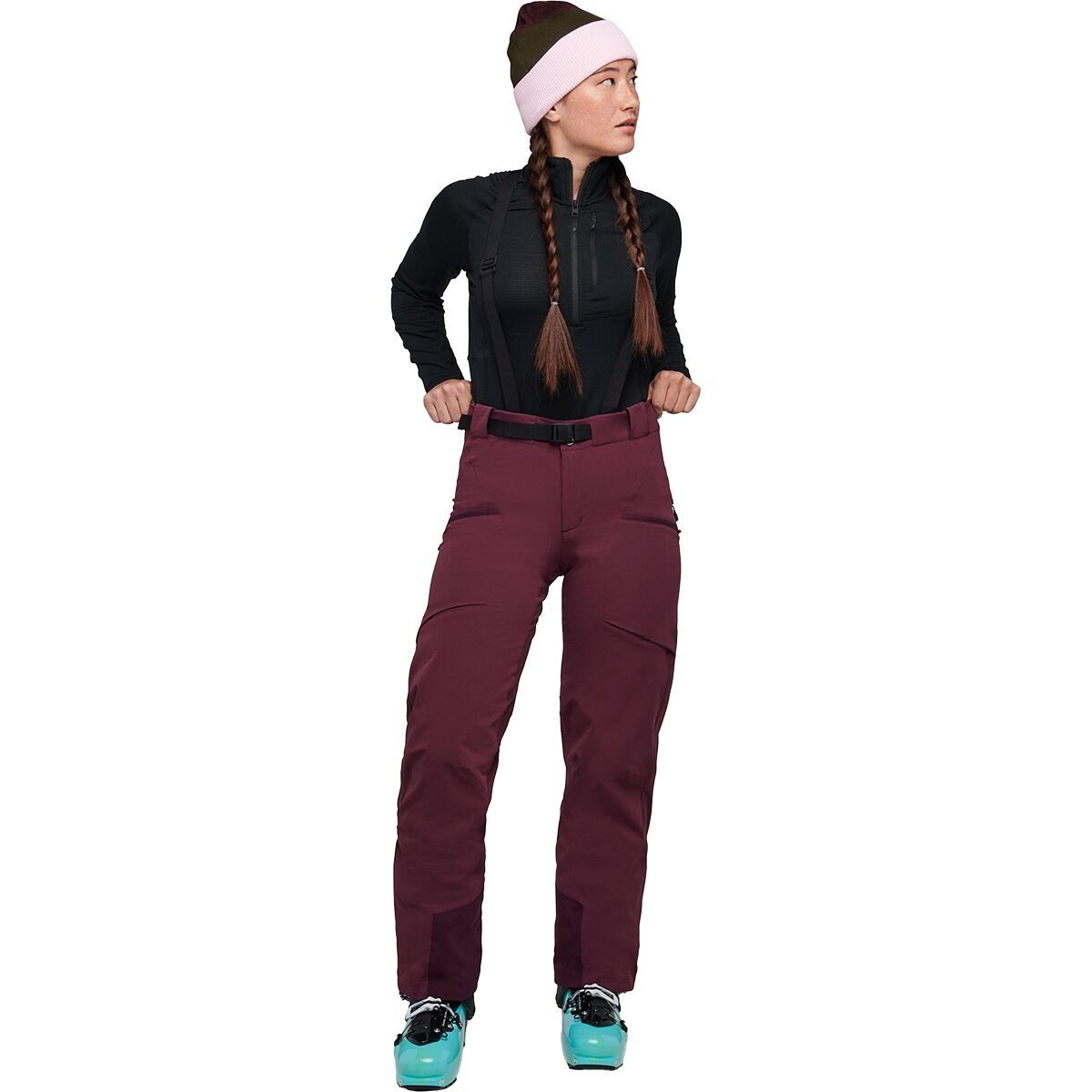 Black Diamond Dawn Patrol Pants - Women's in Blackberry