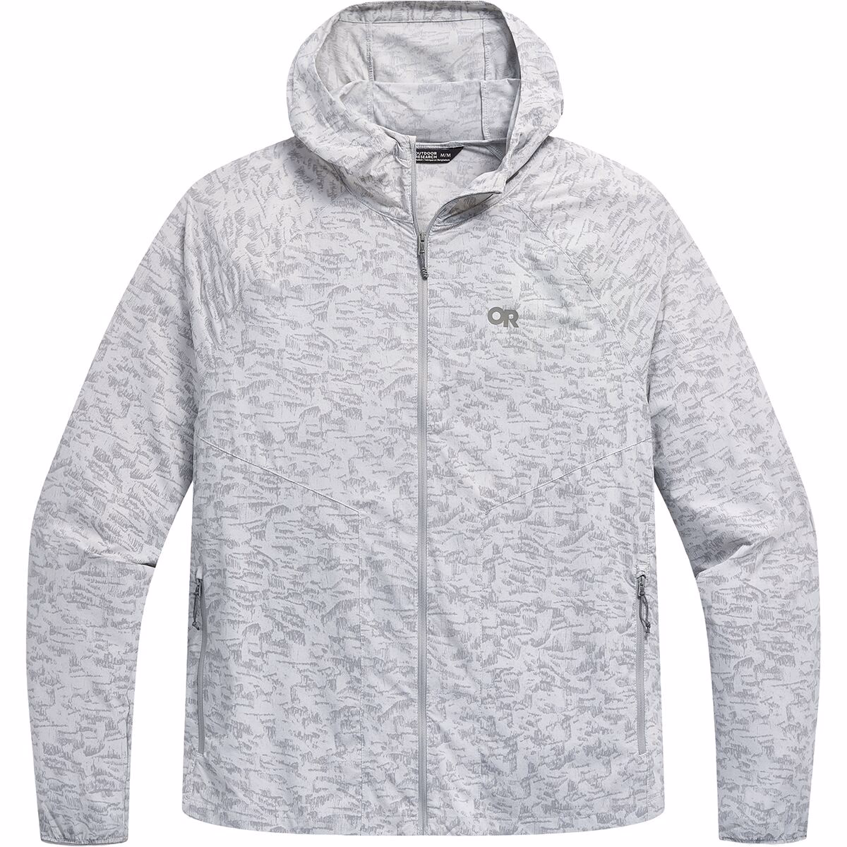 Outdoor Research Men's Astroman Full-Zip Sun Hoody Pebble Switchback Print
