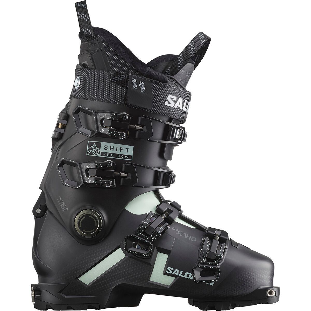 Salomon Women's Shift Pro 90 AT Alpine Touring Ski Boots in Black/White Moss