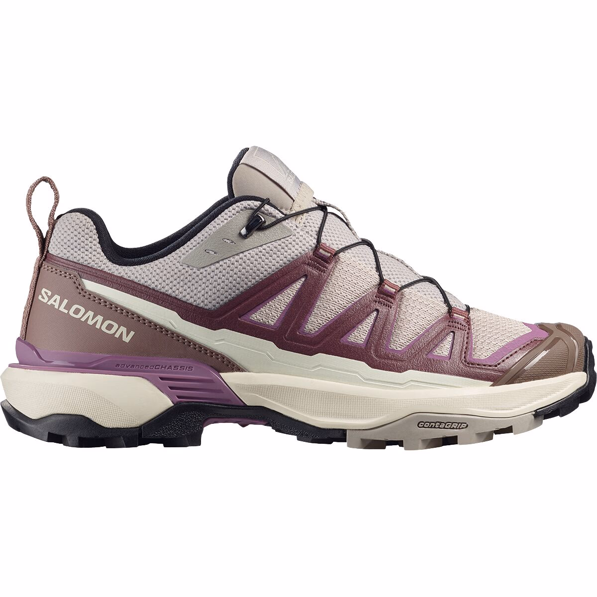 Salomon Women's X Ultra 360 Edge Hiking Shoes Silver Cloud/Huckleberry