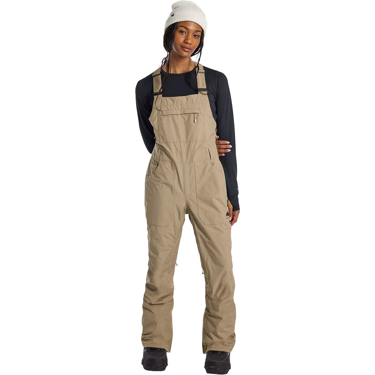Burton GORE-TEX Avalon Bib Pants - Women's  in Summit Taupe