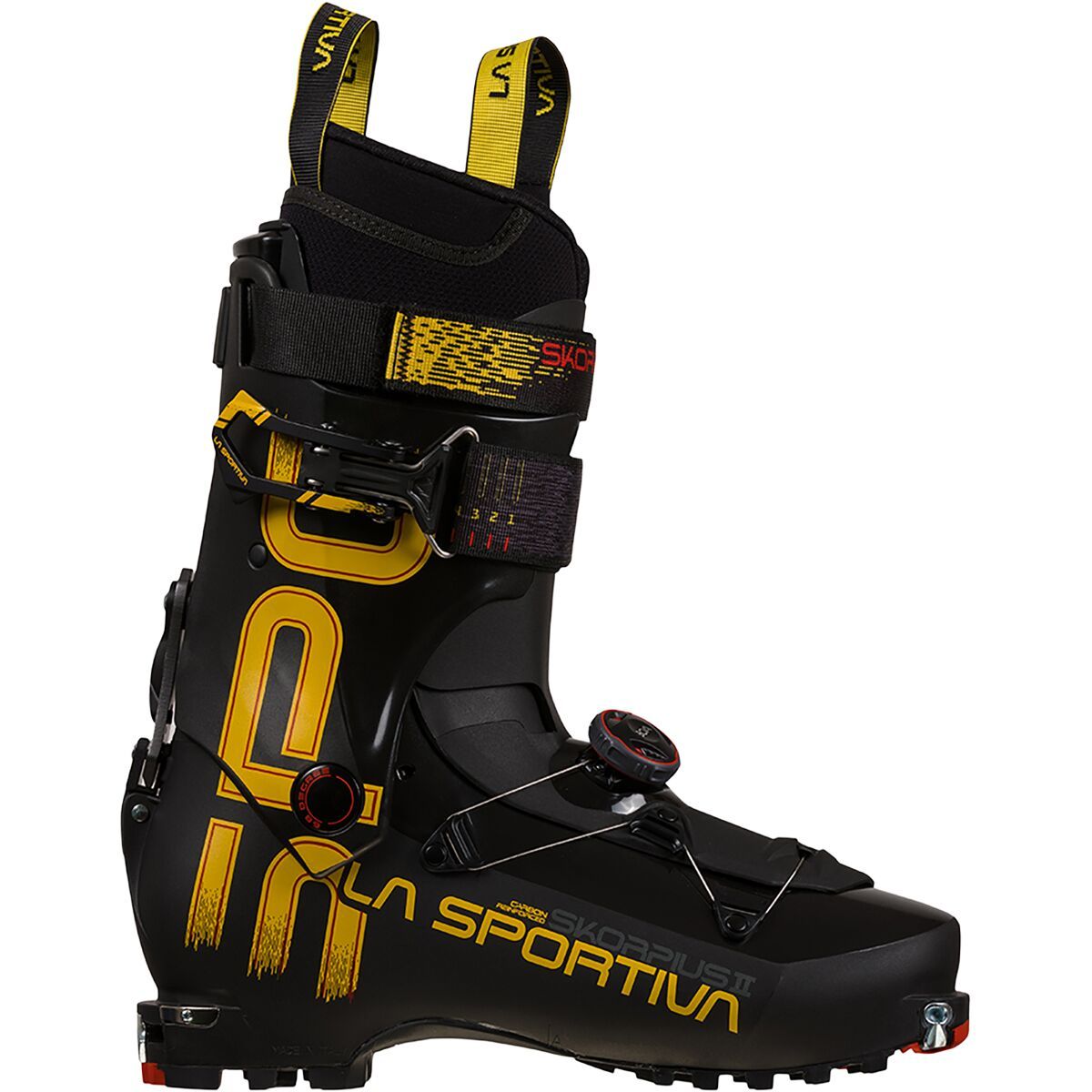 La Sportiva Skorpius CR II Alpine Touring Boots Black/Yellow