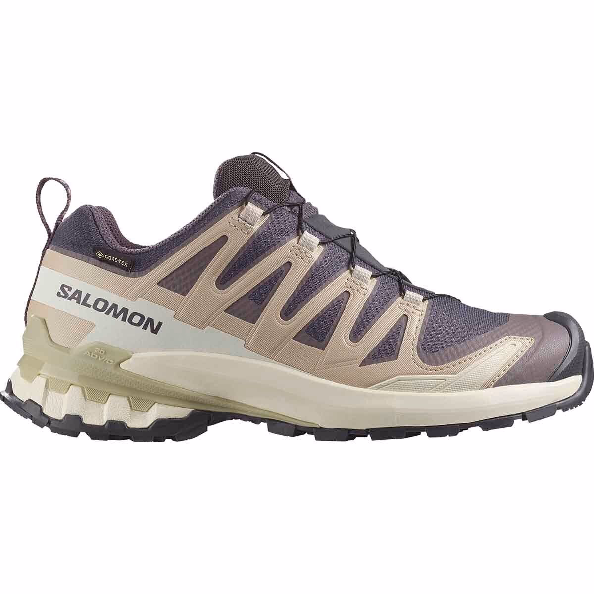 Salomon Women's XA Pro 3D V9 GTX Trail Running Shoes Nine Iron/Oxford Tan