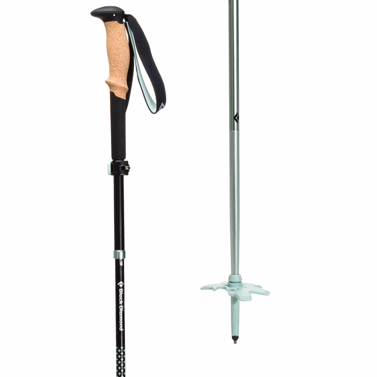 Black Diamond Pursuit FLZ Trekking Poles Black/Foam Green