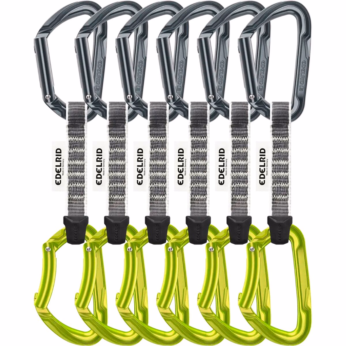 Edelrid Pure Quickdraw Set - 6-Pack Slate/Oasis