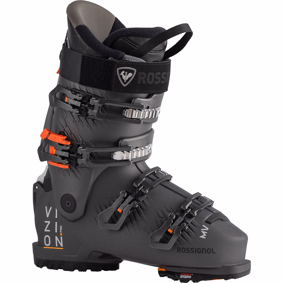 Rossignol Men's Vizion 4B Pro 100 MV GW Ski Boots Metal Gray