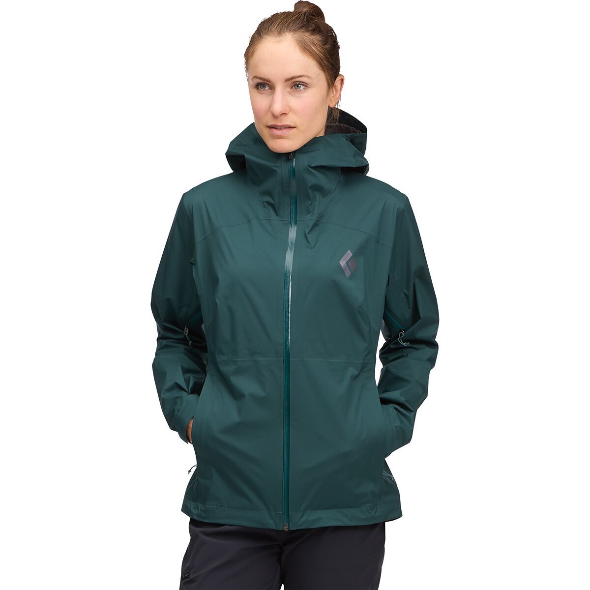 Black Diamond Black Diamond Fineline Stretch Rain Shell - Women's in Deep Woods