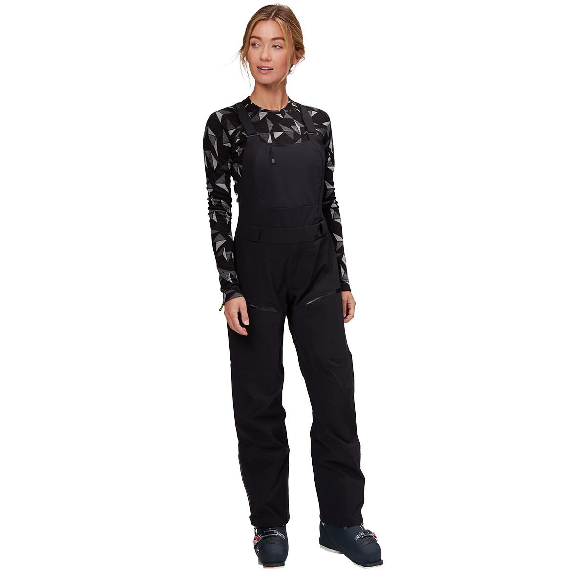 Black Diamond Recon Stretch Bib Pants - Women's in Black
