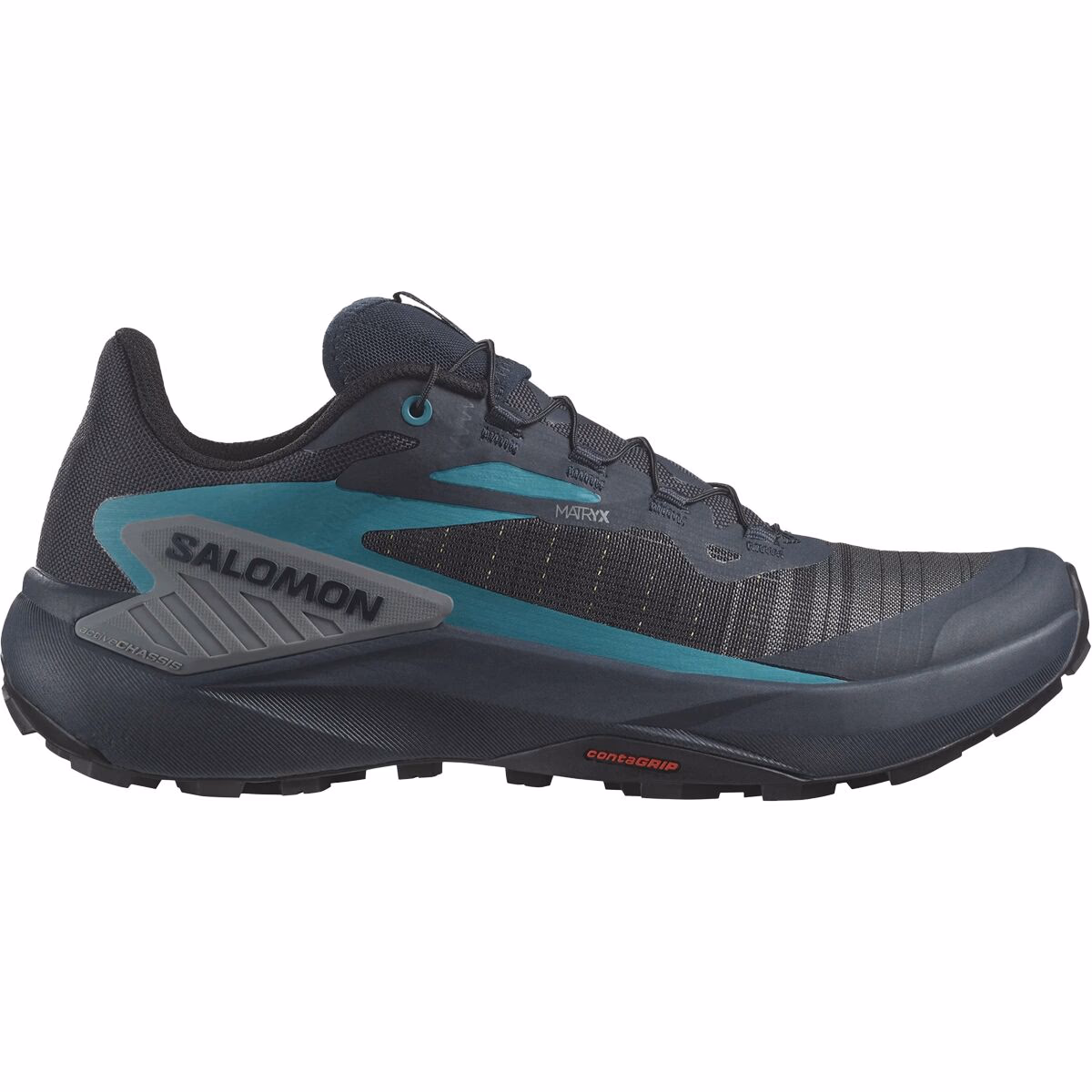 Salomon Genesis Shoes - Men's Carbon/Tahitian Tide/Quiet Shade