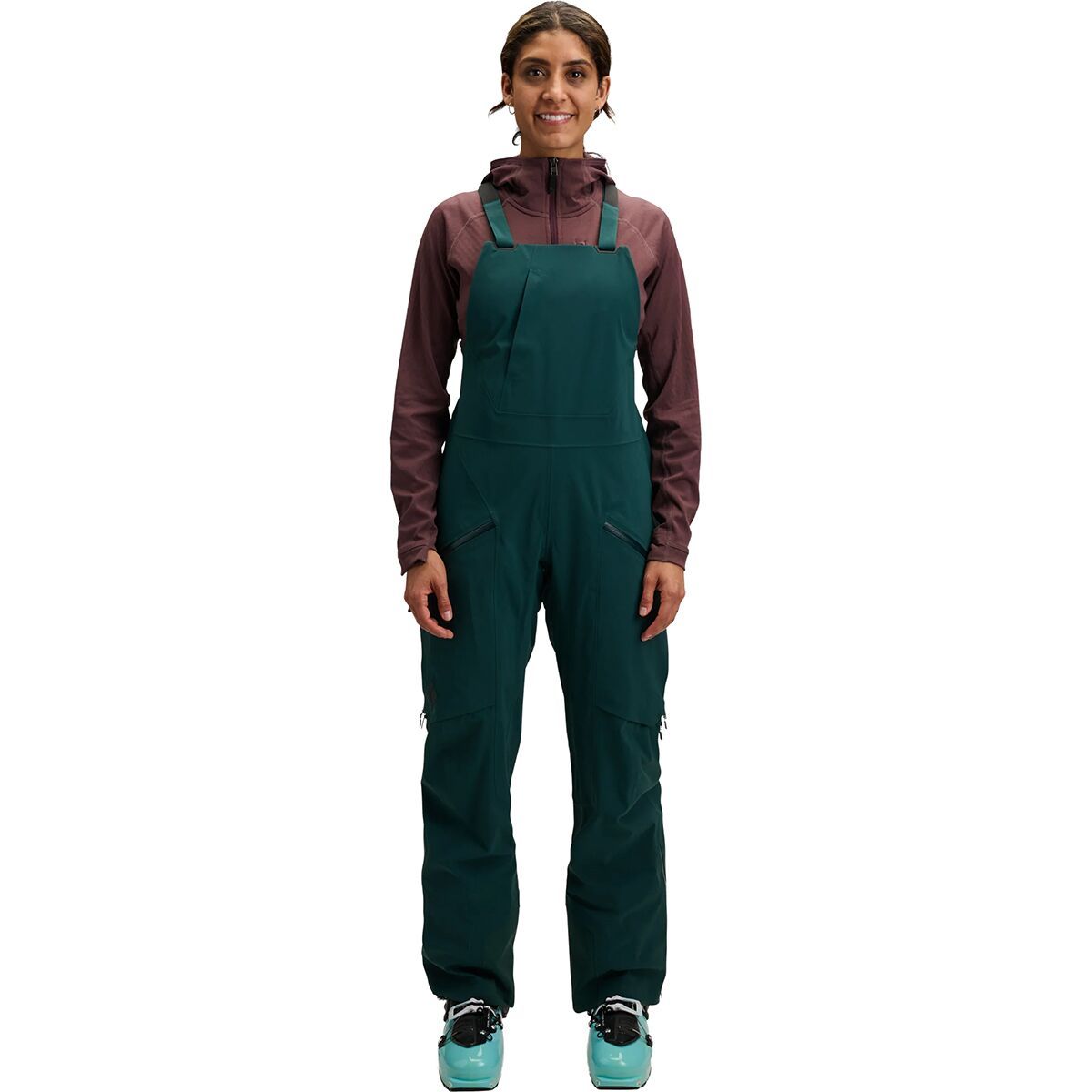 Black Diamond Black Diamond Factor Bib Pants - Women's  in Deep Woods