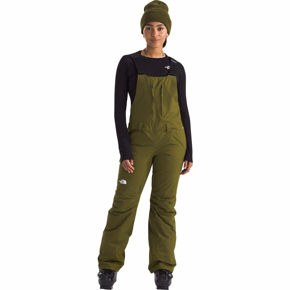 The North Face Freedom Insulated Bib Pant - Women's  in Forest Olive