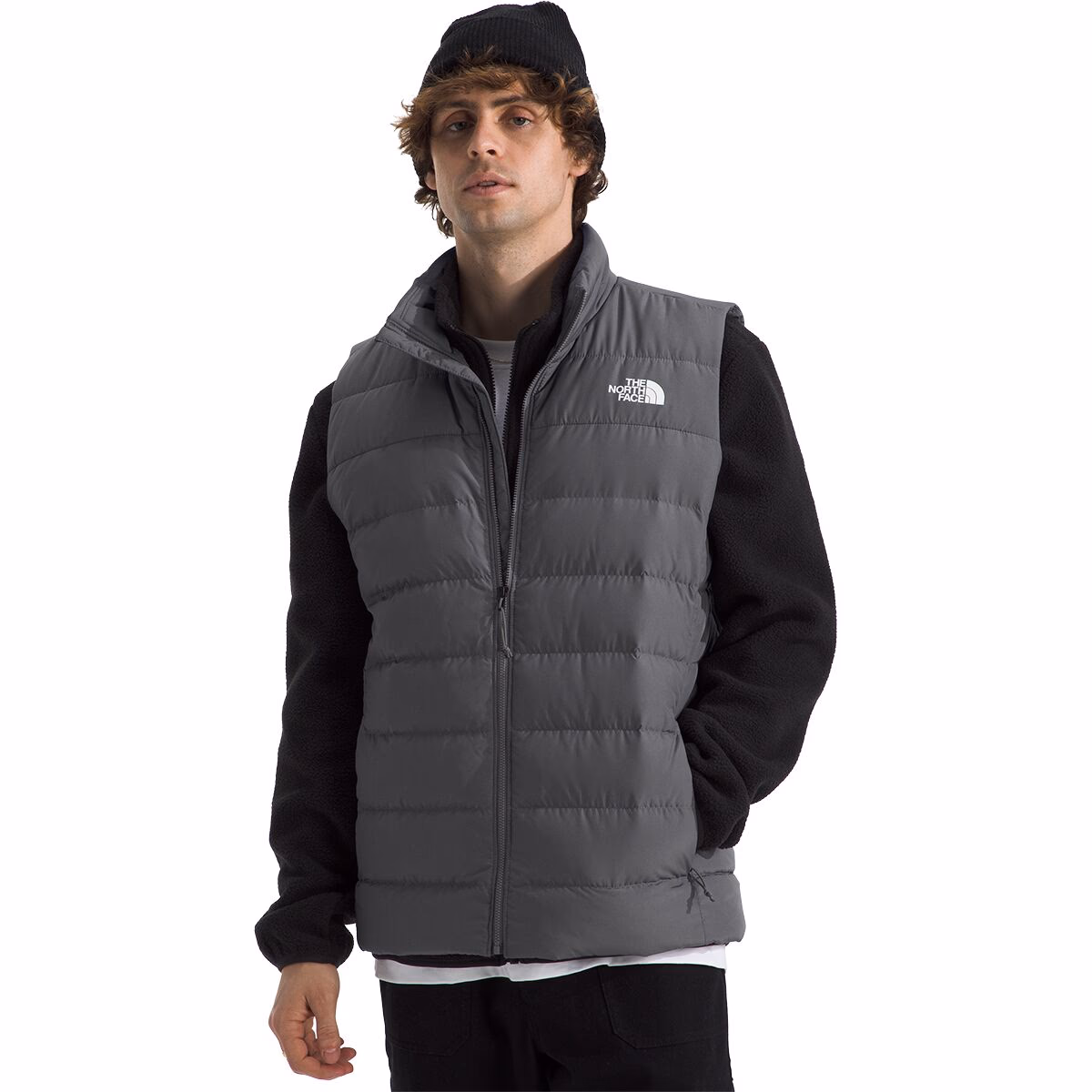 The North Face Aconcagua 3 Vest - Men's  in Smoked Pearl