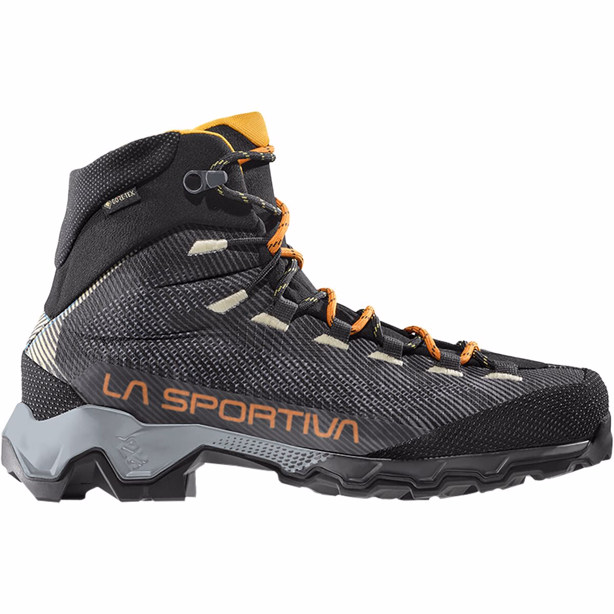 La Sportiva Men's Aequilibrium Hike GTX Hiking Boots Carbon/Papaya