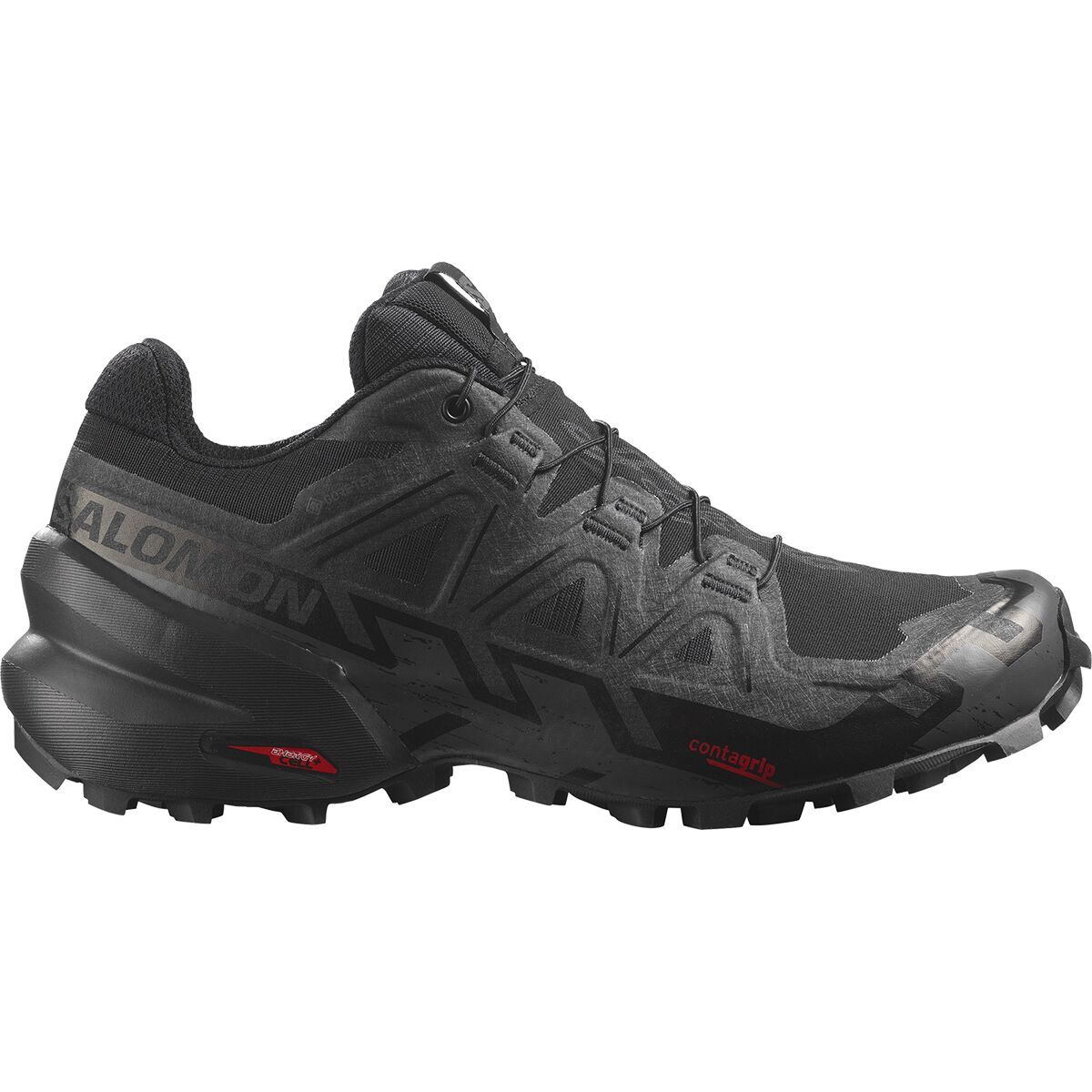 Salomon Women's Speedcross 6 GTX Trail Running Shoes in Black/Black/Phantom