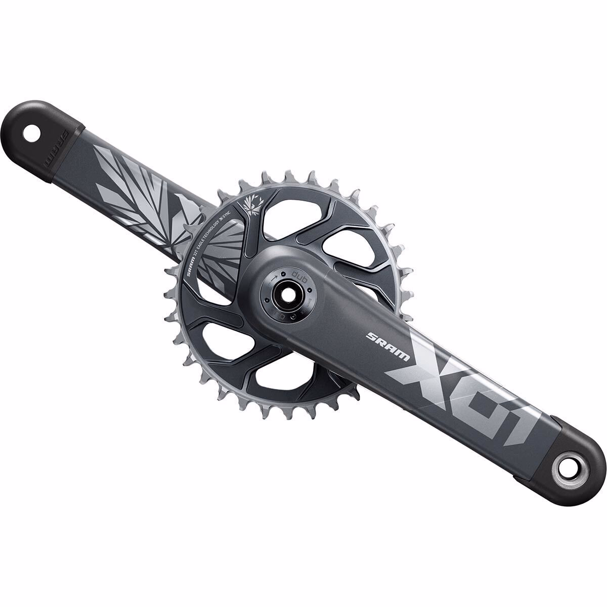SRAM X01 Eagle DUB Boost Crankset Lunar Polar