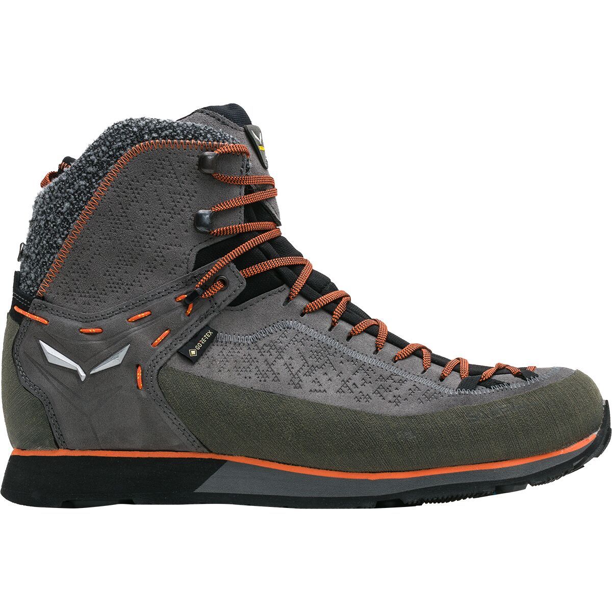 Salewa MTN Trainer2 Winter Mid GTX Boots - Men's Gray/Fluo Orange