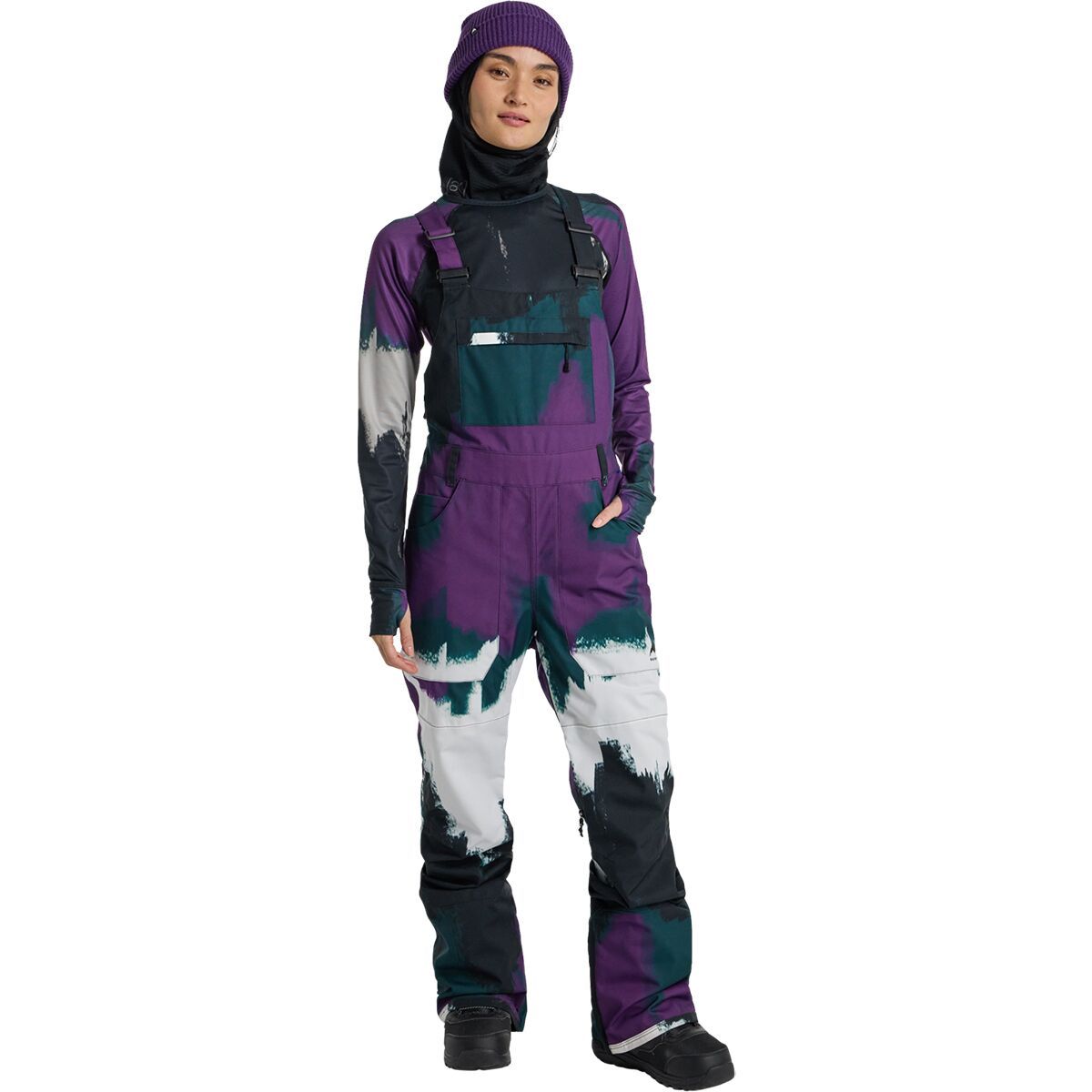 Burton Avalon Bib Pants - Women's  in Forest Chalk