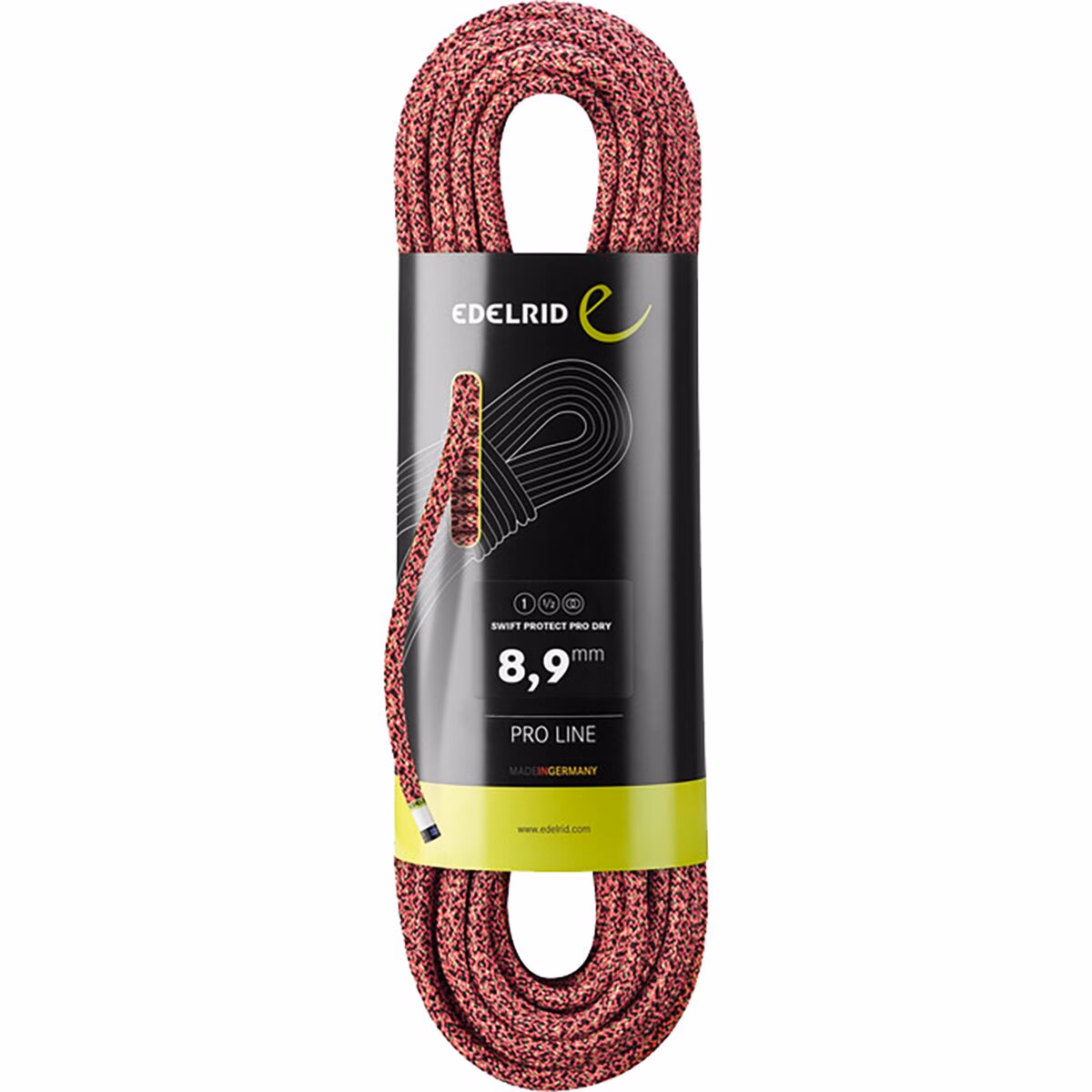 Edelrid Swift Protect Pro 8.9mm Dry Rope Night/Fire