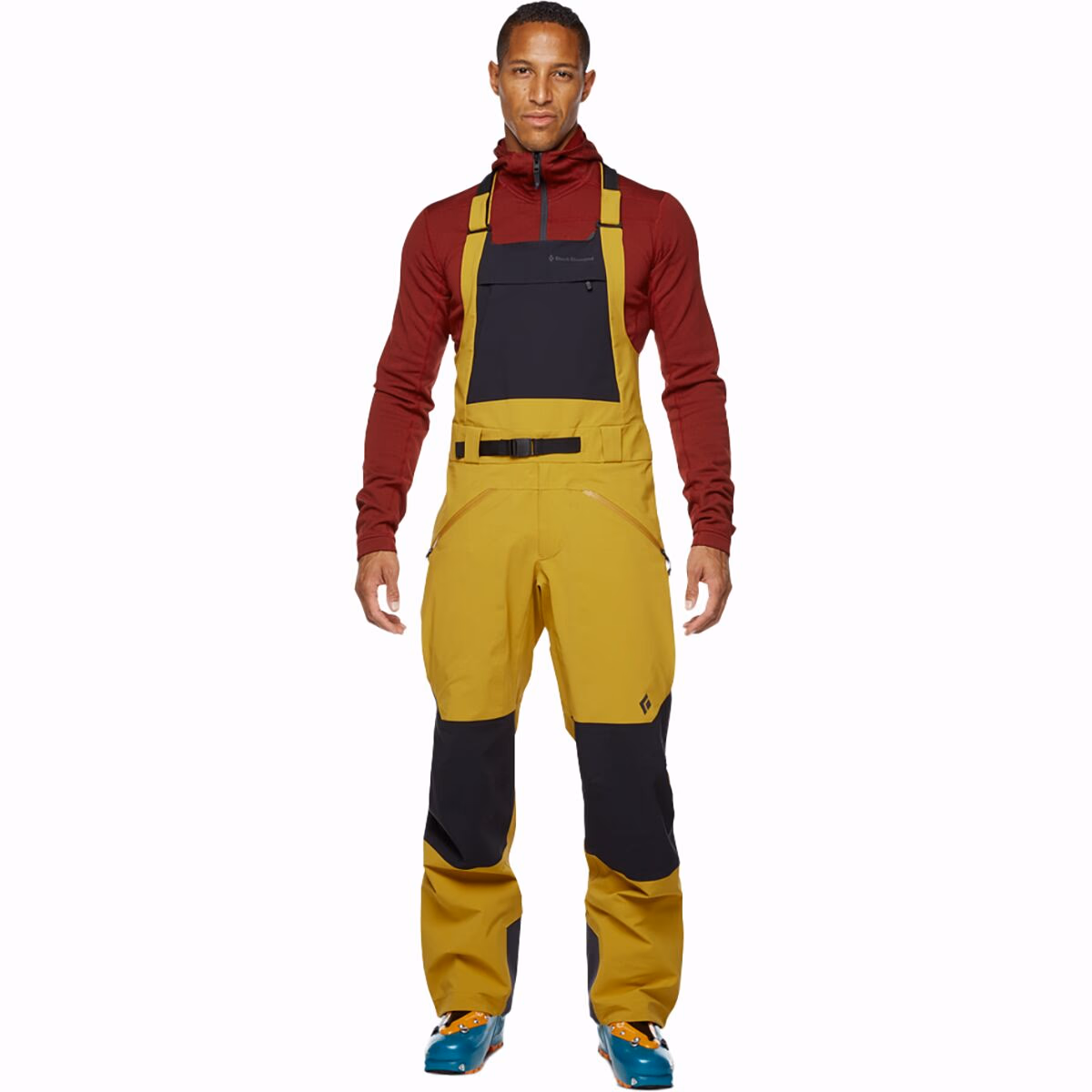 Black Diamond Men's Recon Stretch Bib Pants Amber/Black