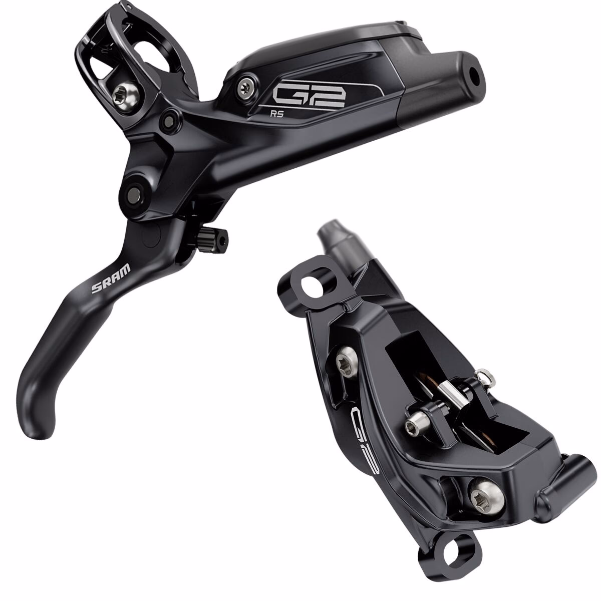 SRAM G2 RS Hydraulic Disc Brake and Lever Sets  in Gloss Black/ Anodized