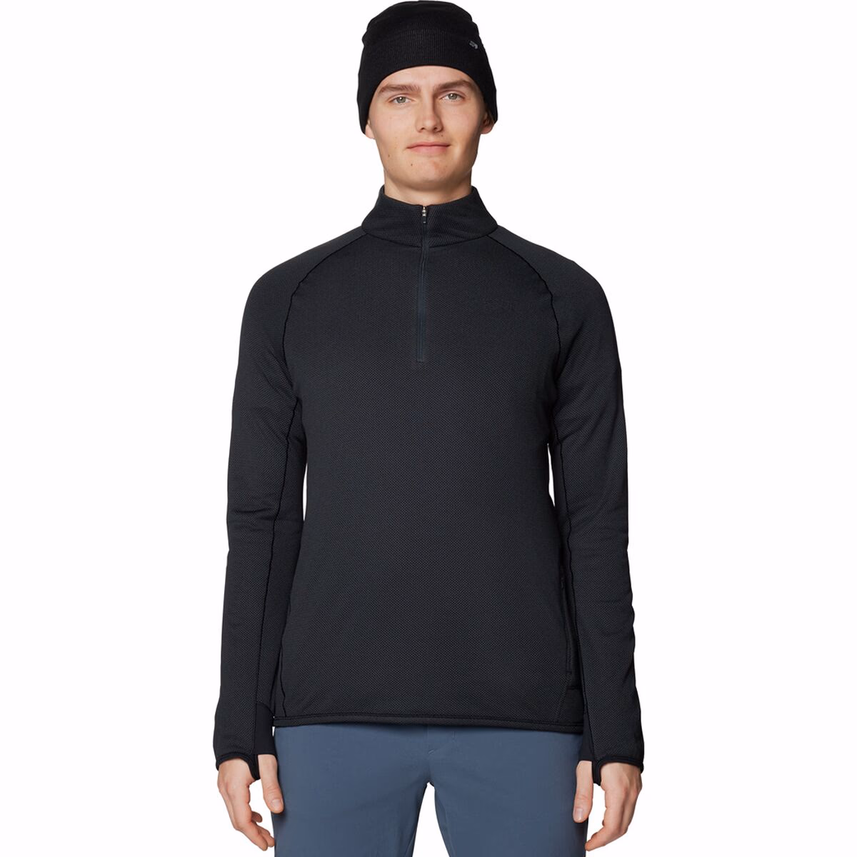 Mountain Hardwear Men's AirMesh Half-Zip Pullover Dark Storm