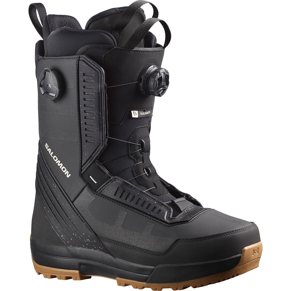 Salomon Men's Malamute Dual BOA Snowboard Boots in Black