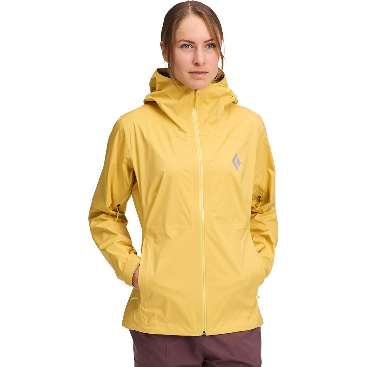 Black Diamond Black Diamond Fineline Stretch Rain Shell - Women's in Soft Ochre