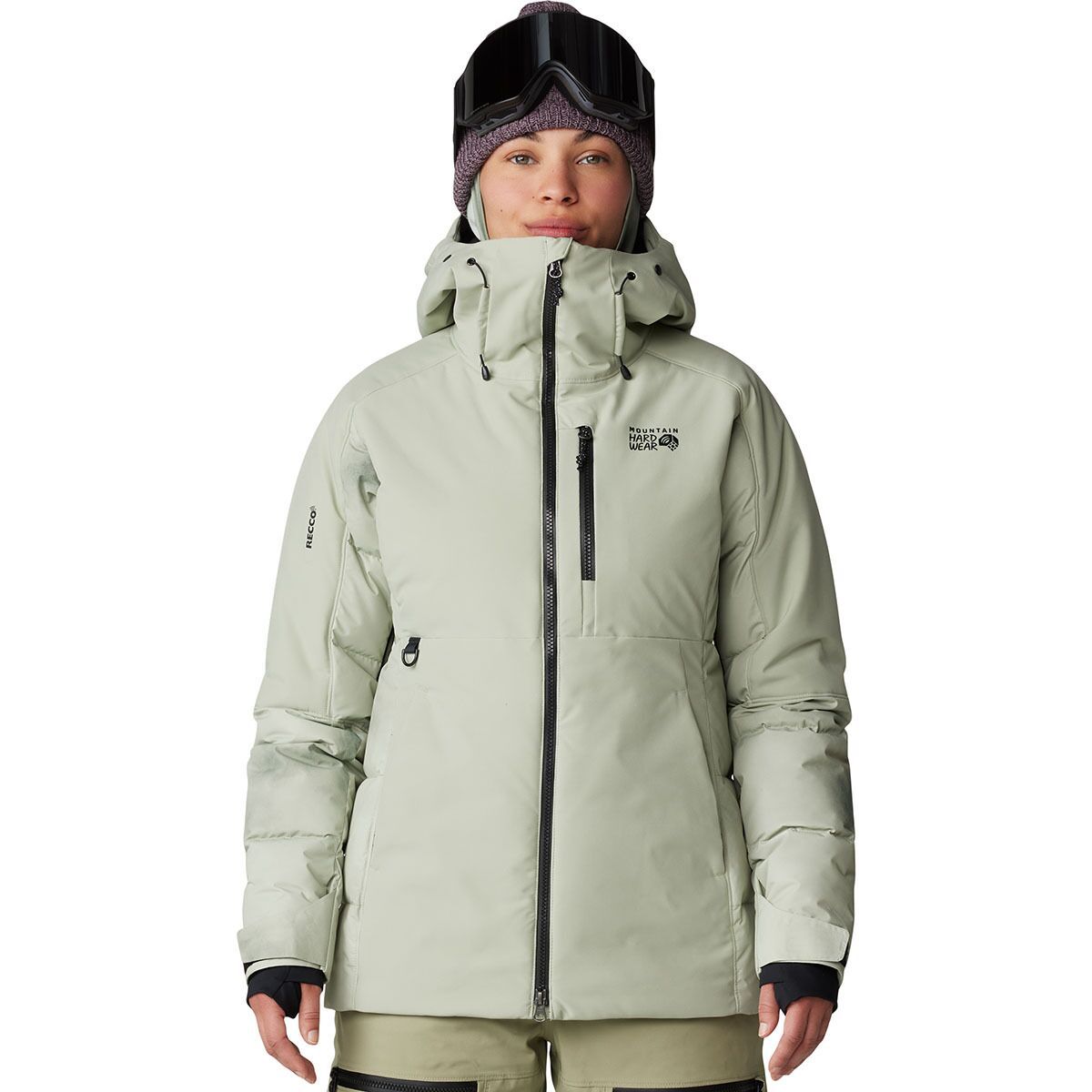 Mountain Hardwear Women's Powder Maven Down Jacket White Sage
