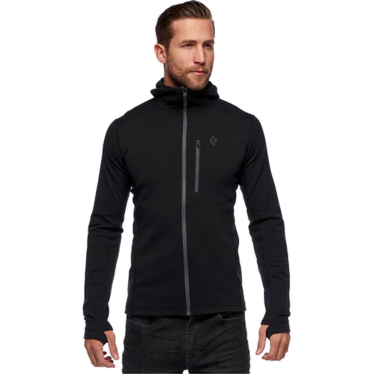 Black Diamond Black Diamond CoEfficient Fleece Hooded Jacket - Men's in Black