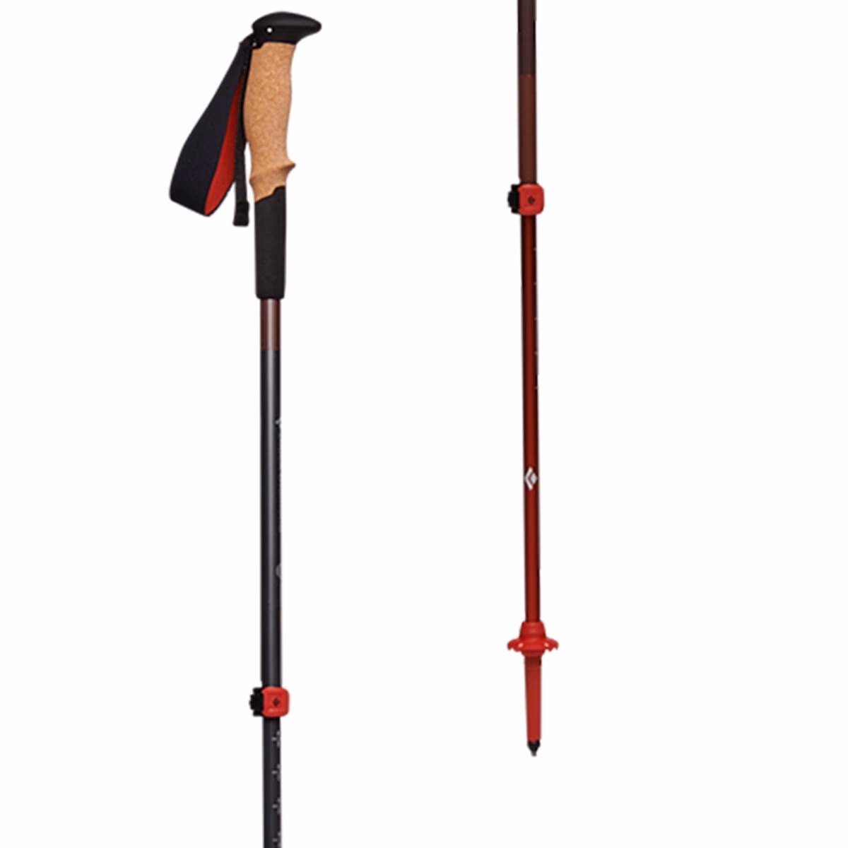 Black Diamond Pursuit Shock Trekking Poles Steel Gray/Octane