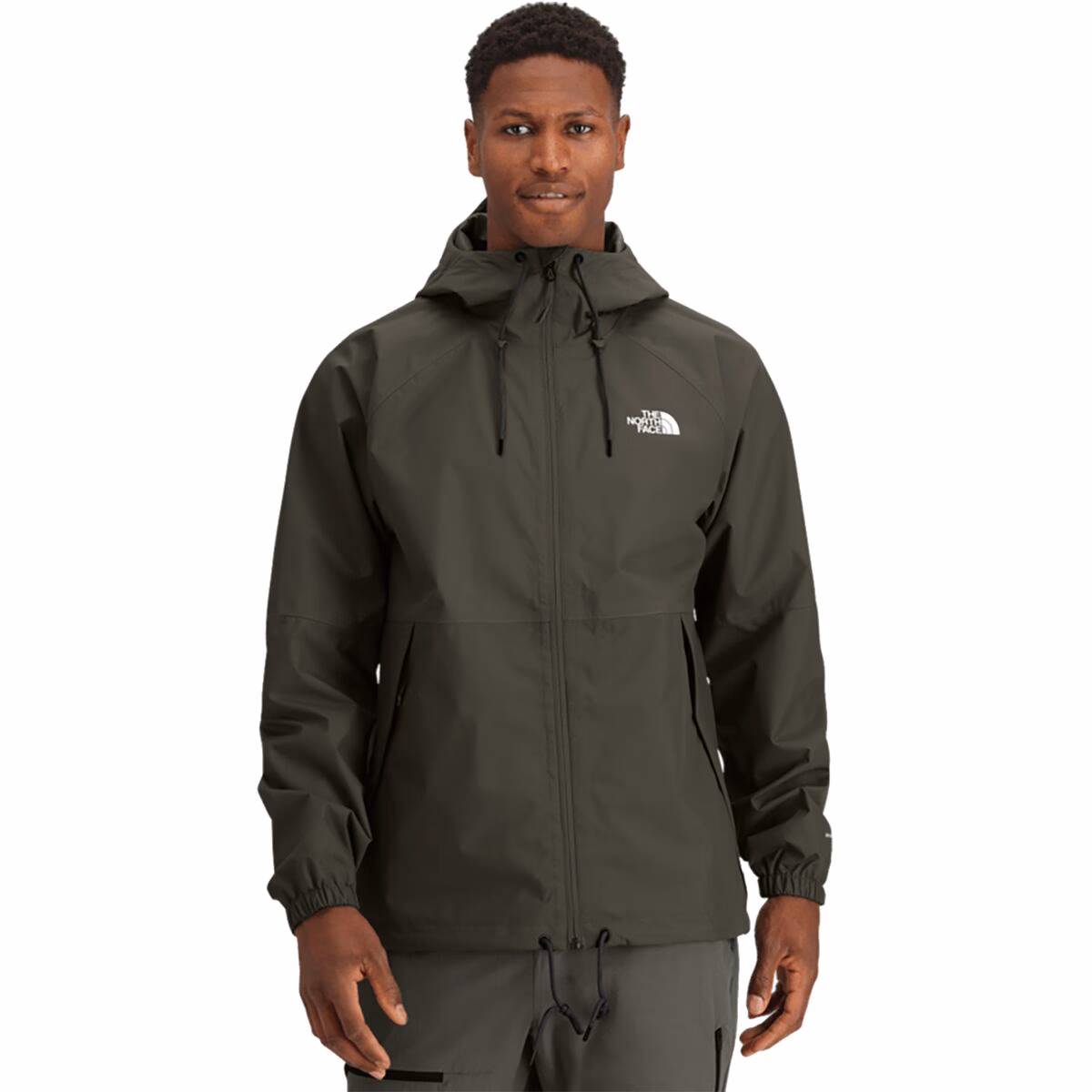 The North Face Antora Rain Hooded Jacket - Men's in New Taupe Green