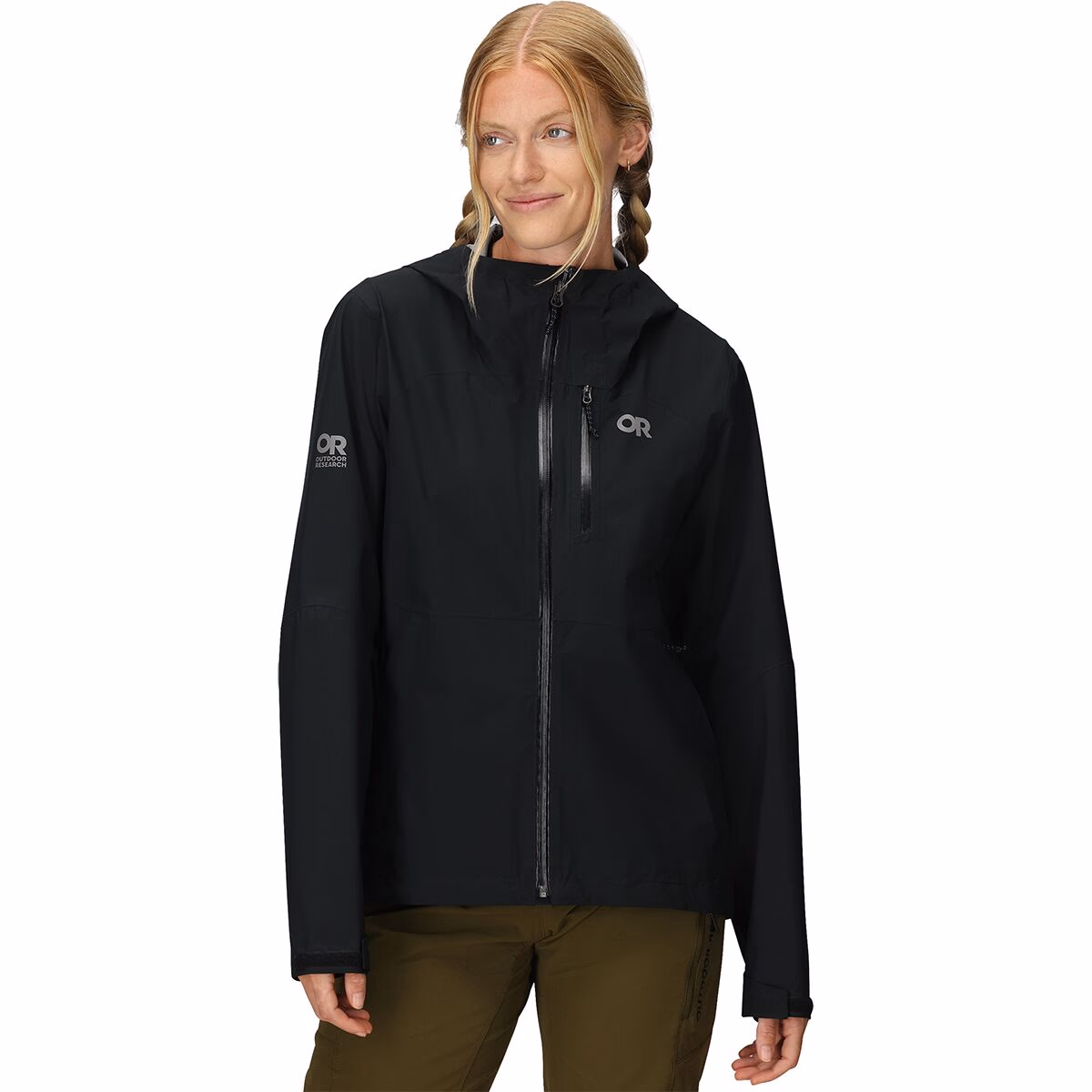 Outdoor Research Women's Freewheel Mtb Stretch Rain Jacket Black