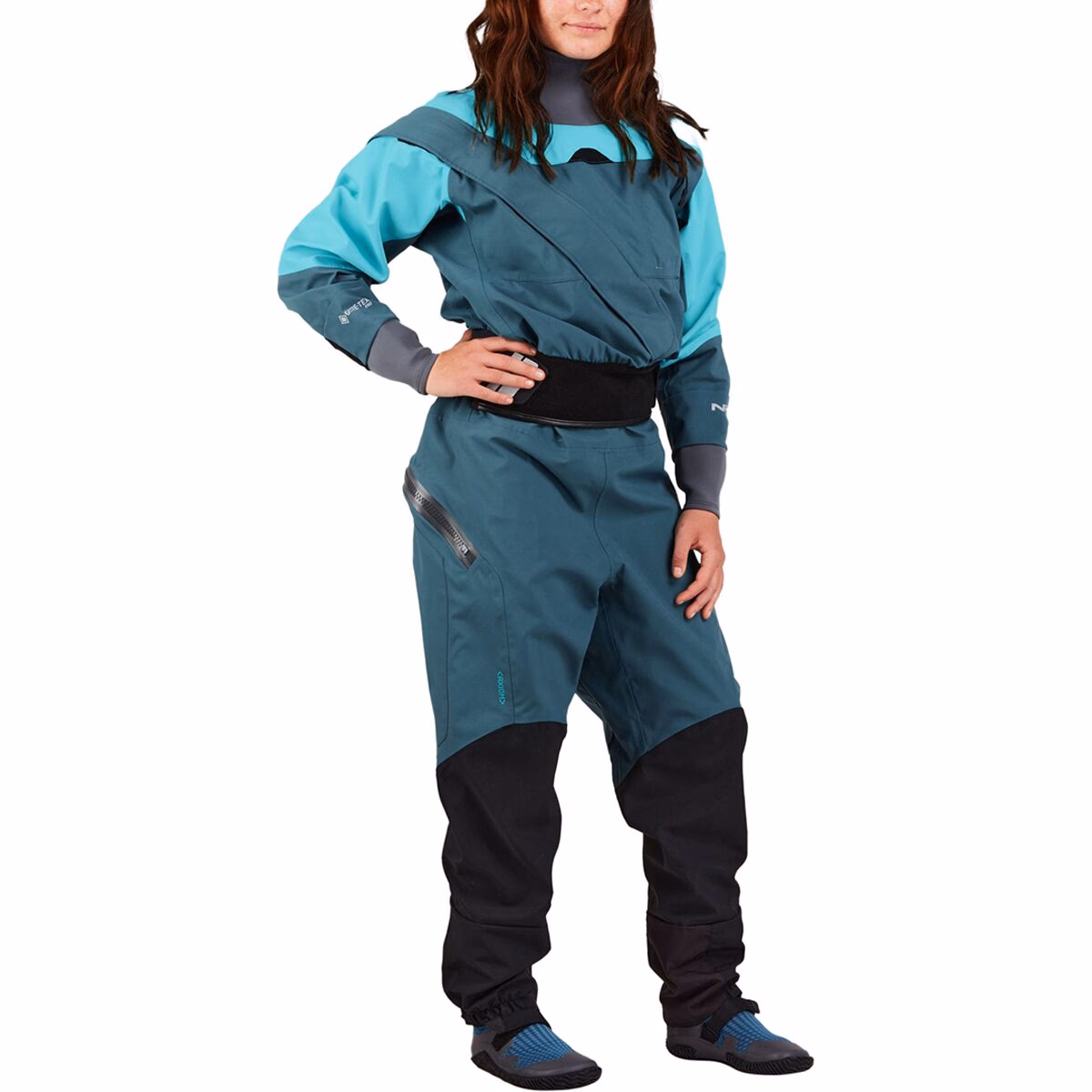 NRS Women's Axiom Dry Suit Mediterranea/Aqua
