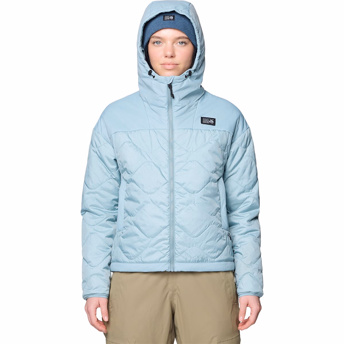 Mountain Hardwear Women's Apres Pro Insulated Hooded Jacket Ice Shadow