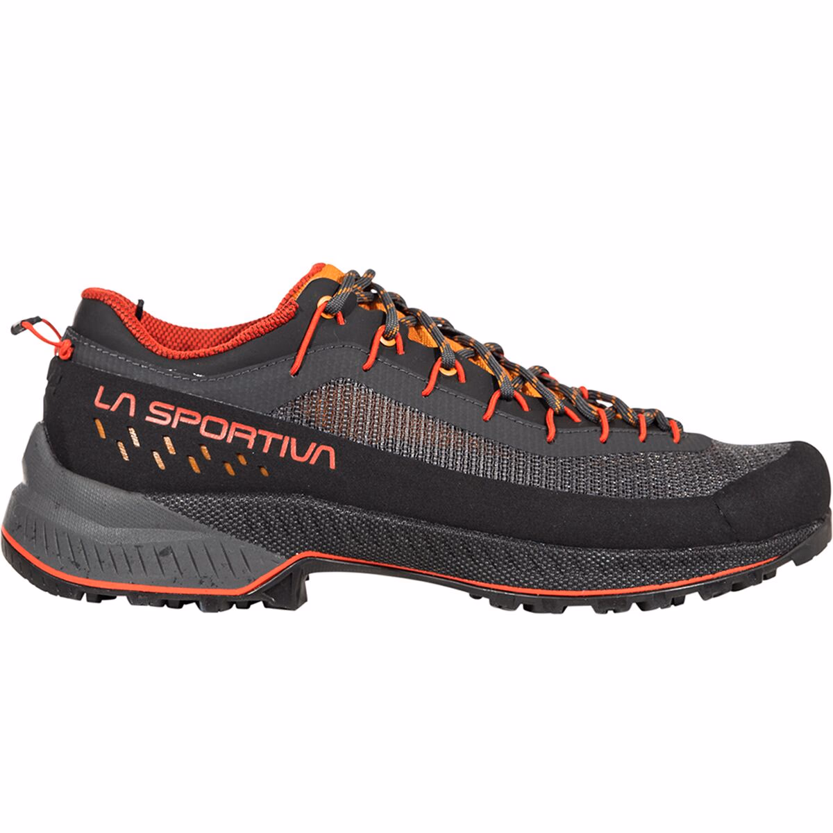La Sportiva Men's TX4 EVO ST Approach Shoes Carbon/Mountain Red