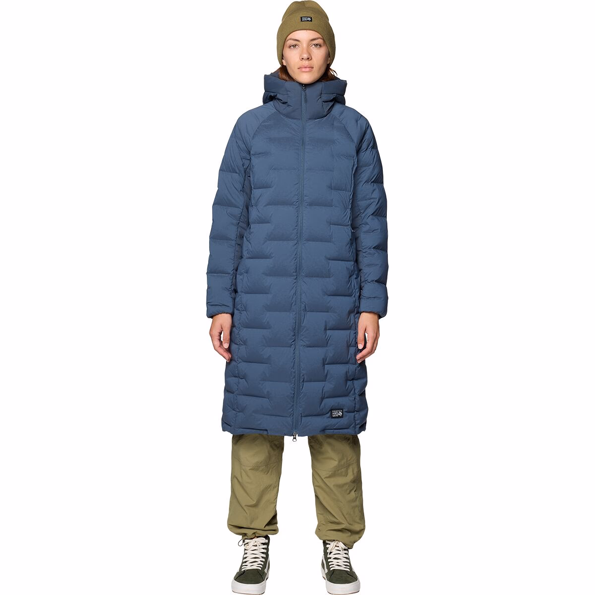 Mountain Hardwear Women's Stretchdown Long Parka Moon Blue