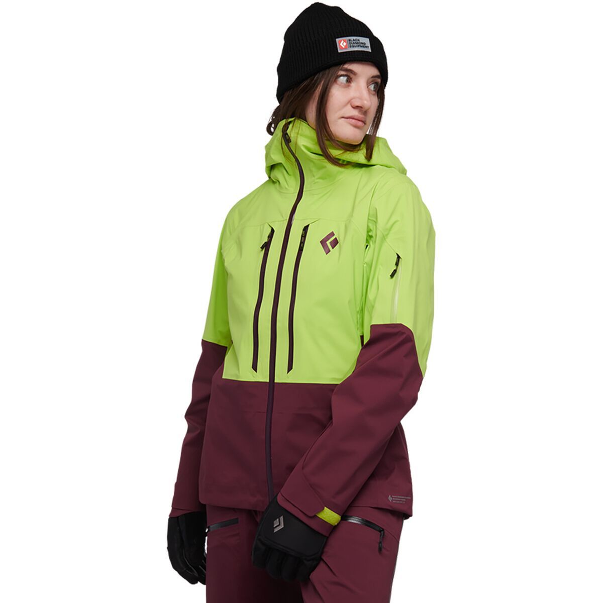 Black Diamond Black Diamond Recon LT Shell Jacket - Women's  in Aloe/Blackberry