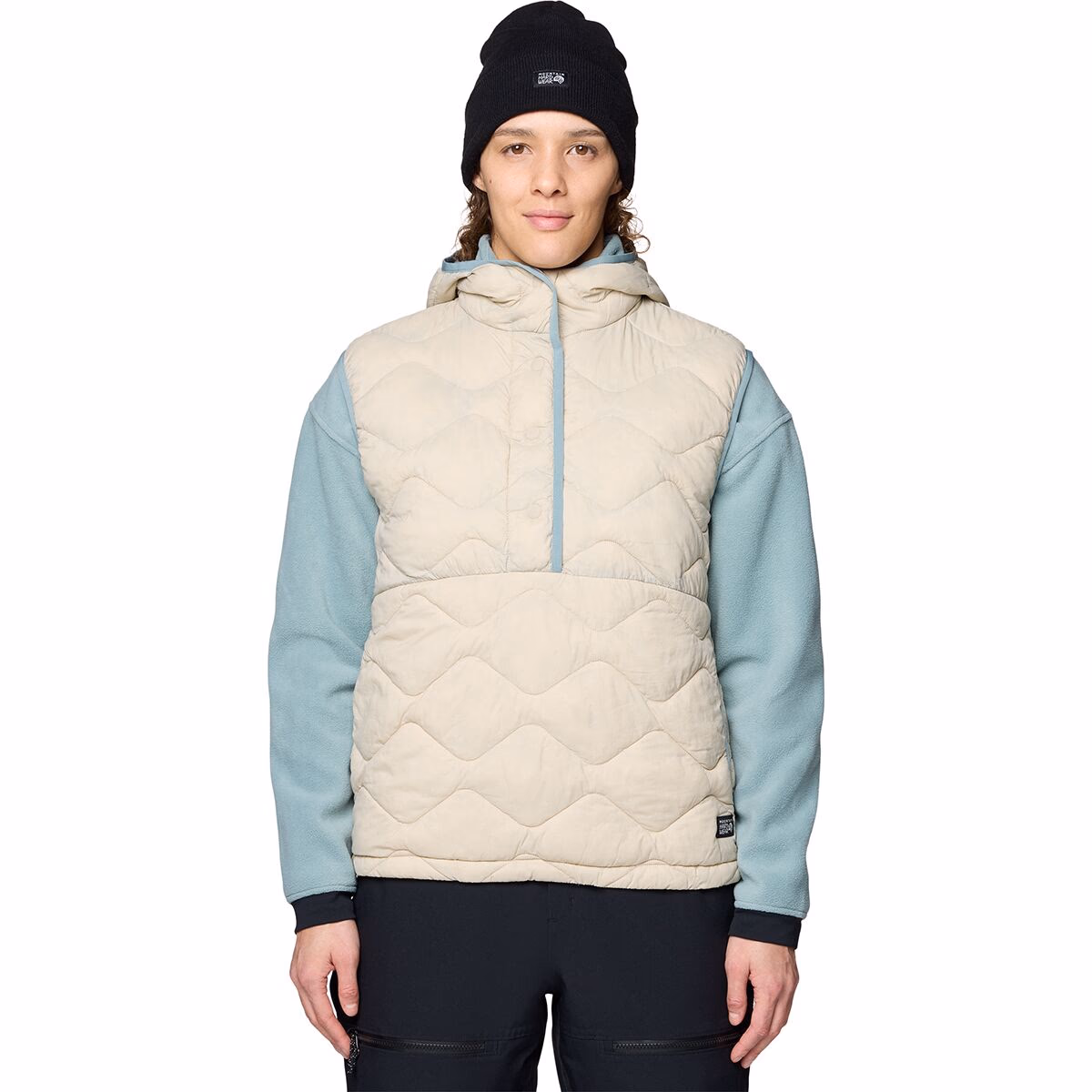 Mountain Hardwear Women's Seek Out Snap-Neck Insulated Vest Fossil