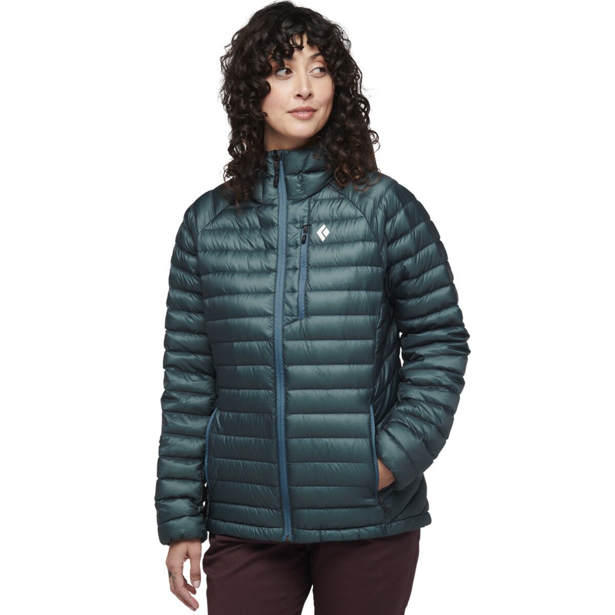 Black Diamond Black Diamond Approach Down Hooded Jacket - Women's in Creek Blue