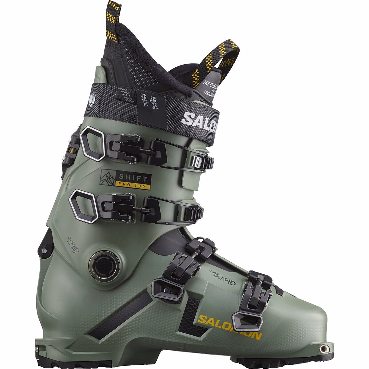 Salomon Shift Pro 100 Alpine Touring Boot Oil/Green/Black/Solar Power