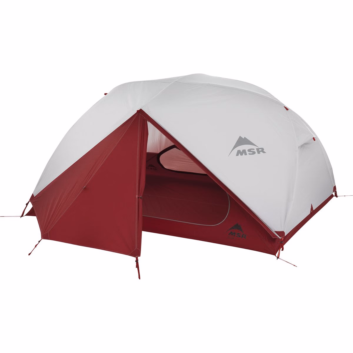 MSR Elixir 3 Tent with Footprint Gray Red