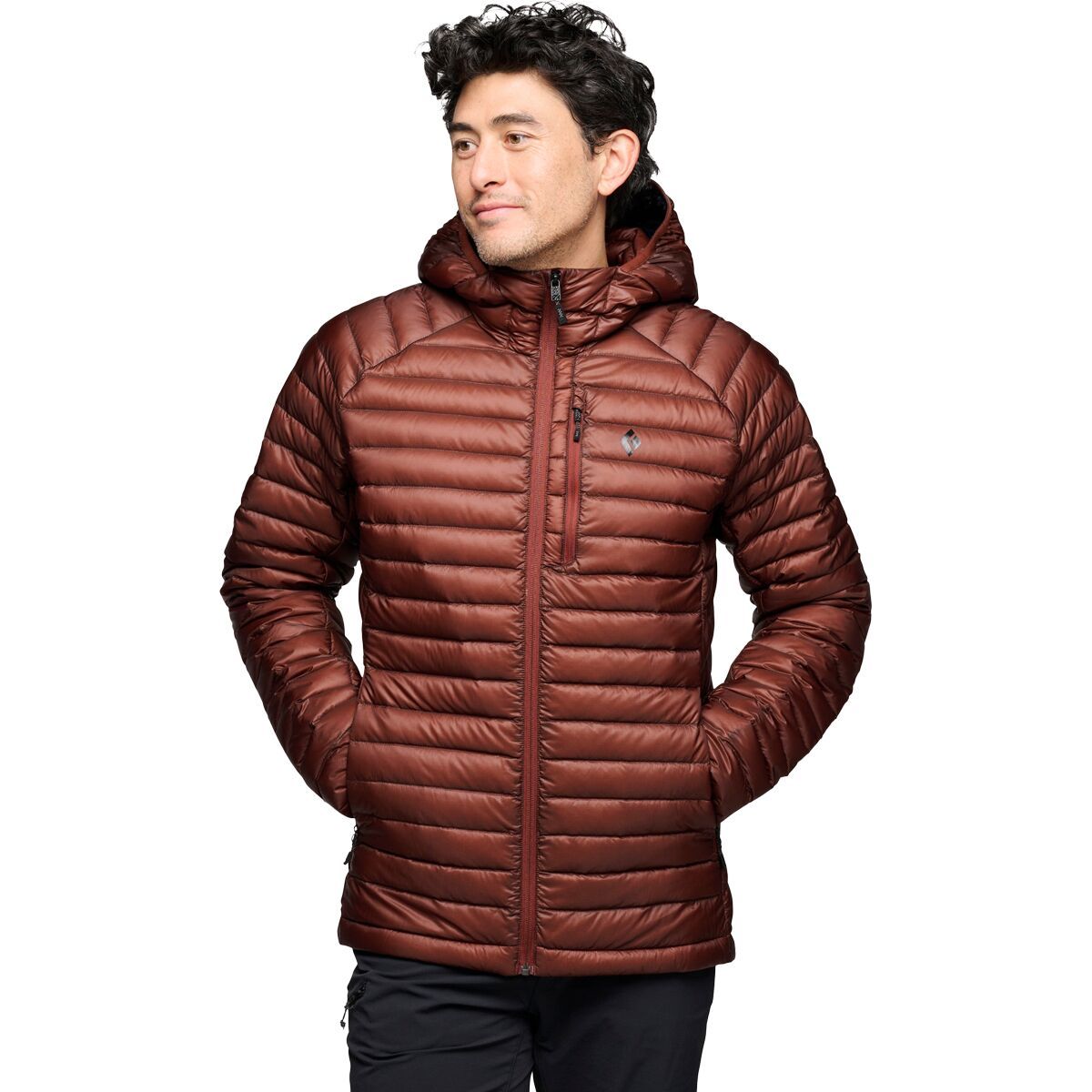 Black Diamond Black Diamond Approach Down Hoodie - Men's  in Iron Red