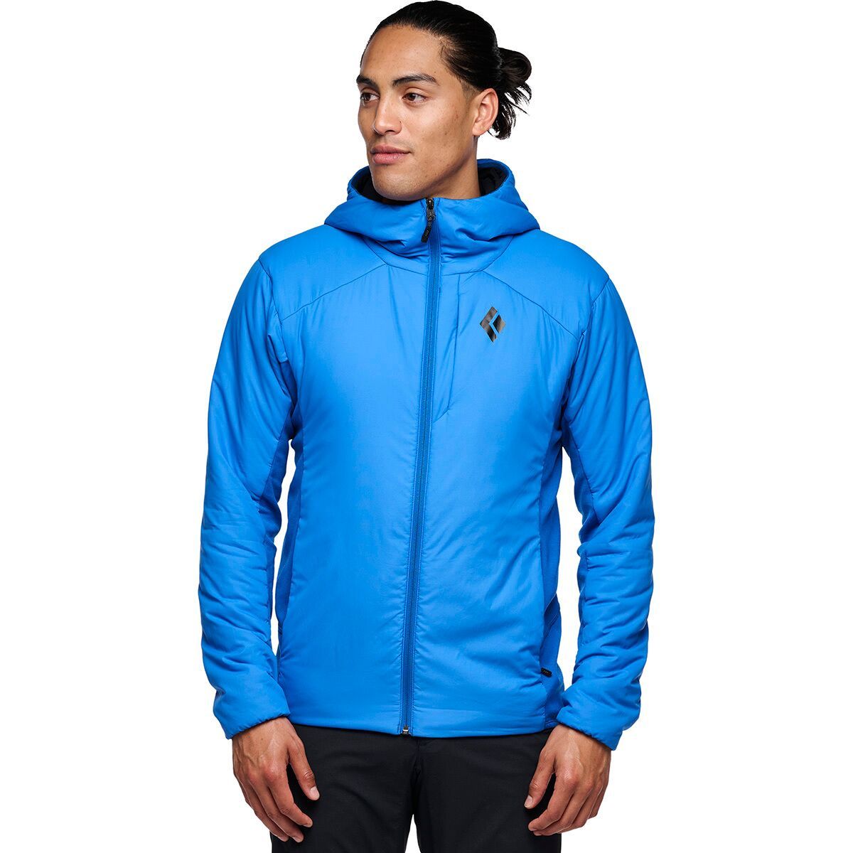 Black Diamond Black Diamond First Light Hybrid Hooded Jacket - Men's  in Drifter Blue