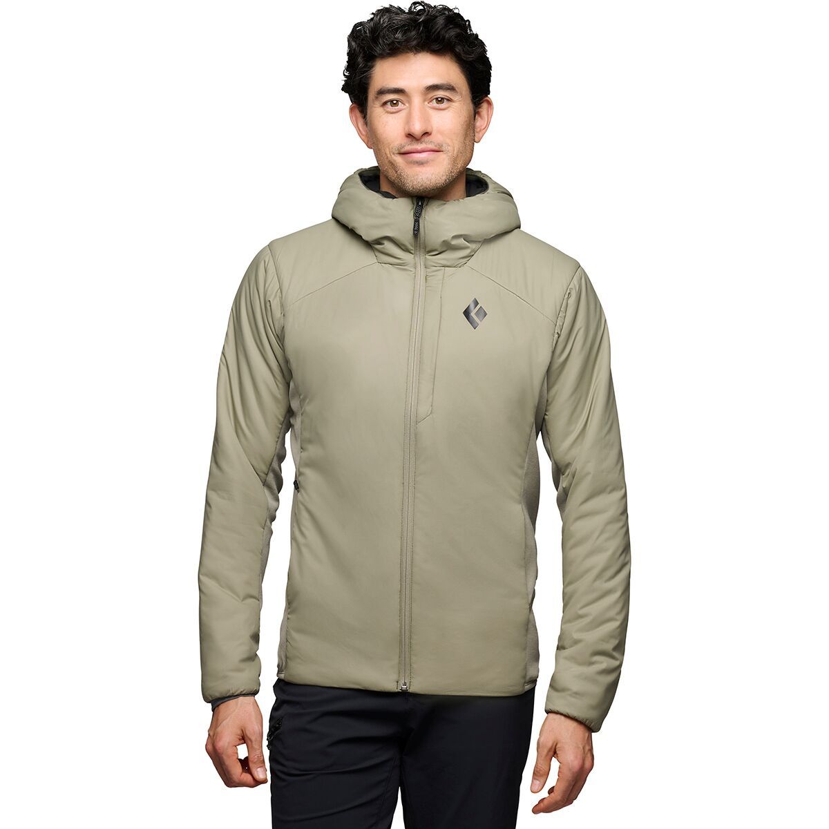 Black Diamond Black Diamond First Light Hybrid Hooded Jacket - Men's  in Pine Smoke